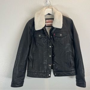Levi’s Vegan Leather Sherpa Jacket